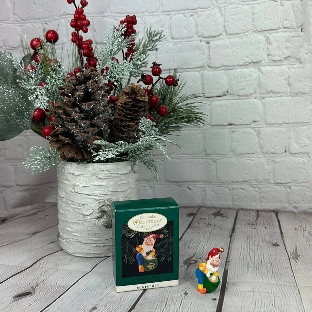 Vintage hallmark Keepsake Ornament 1996 miniature rudolph's helper